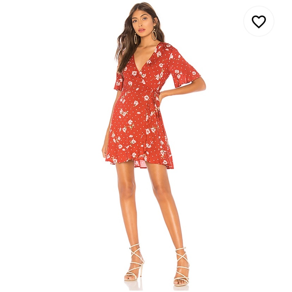 Show me your mumu red floral dress! Size medium